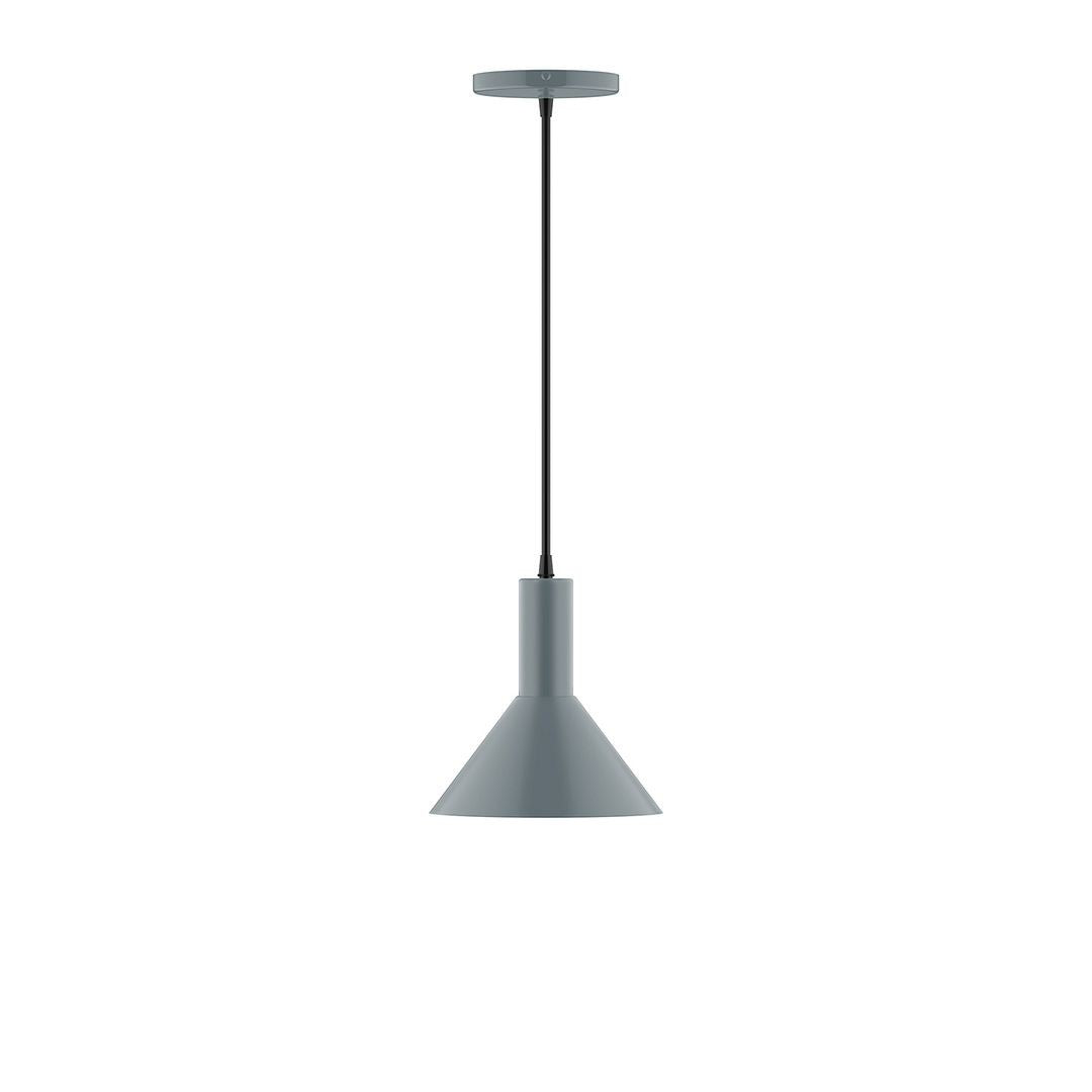 Montclair Light Works - PEBX451-40-C01 - One Light Pendant - Stack - Slate Gray