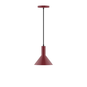 Montclair Light Works - PEBX451-55-C01 - One Light Pendant - Stack - Barn Red