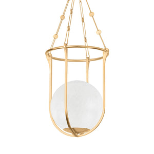 Hudson Valley - 1618-VGL - One Light Lantern - Verbank - Vintage Gold Leaf
