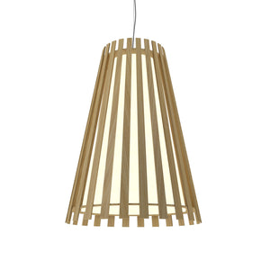 Accord Lighting - 1021.46 - One Light Pendant - Slatted - Organic Black