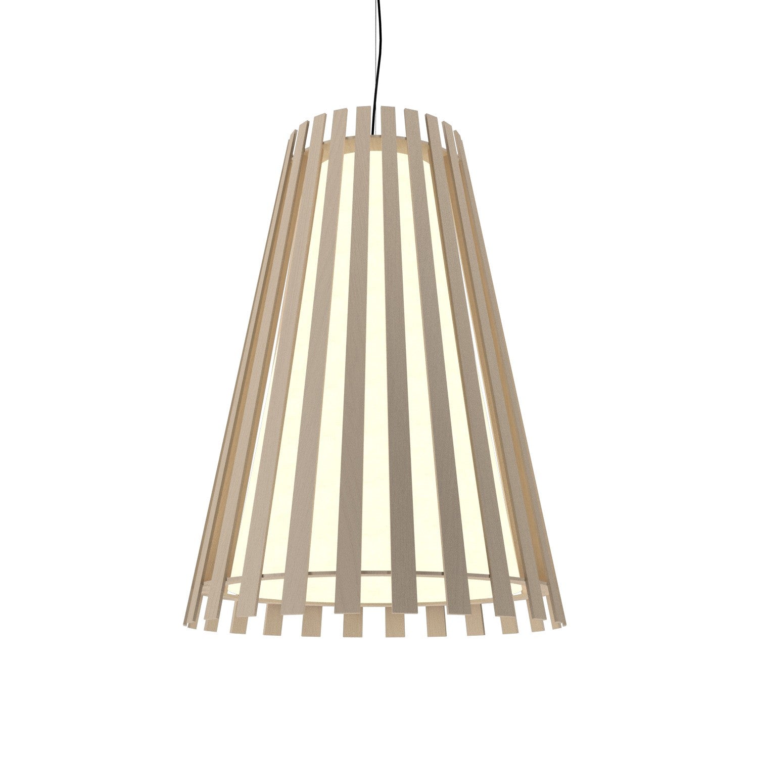 Accord Lighting - 1021.48 - One Light Pendant - Slatted - Organic Cappuccino