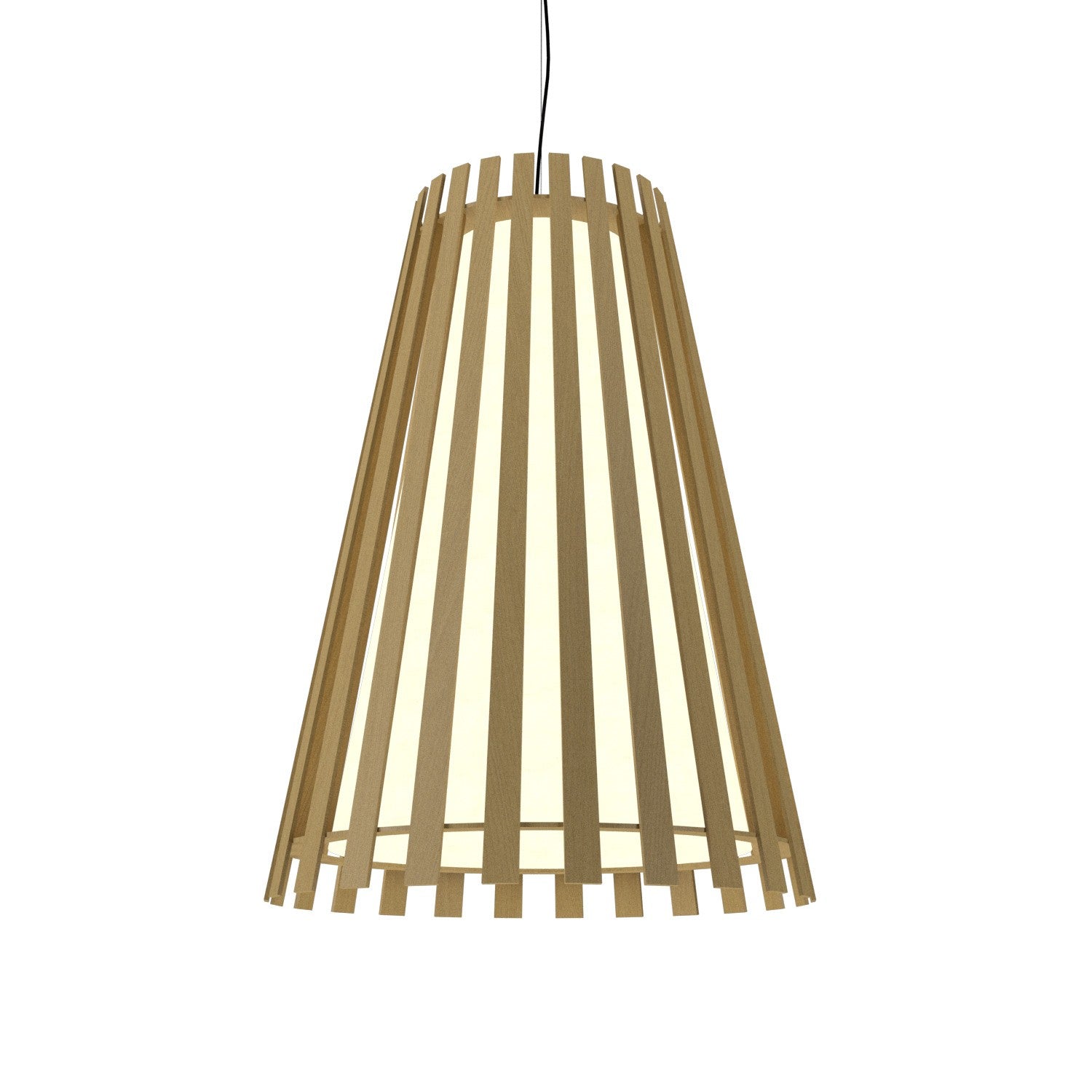 Accord Lighting - 1021.49 - One Light Pendant - Slatted - Organic Gold