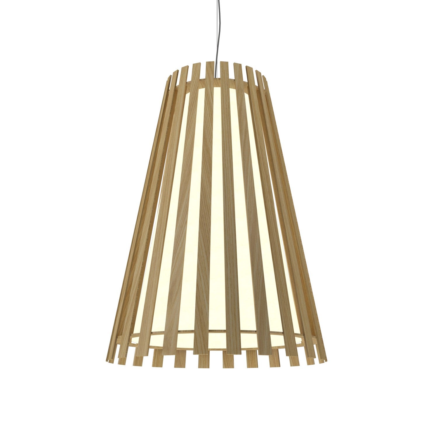 Accord Lighting - 1036.46 - One Light Pendant - Slatted - Organic Black