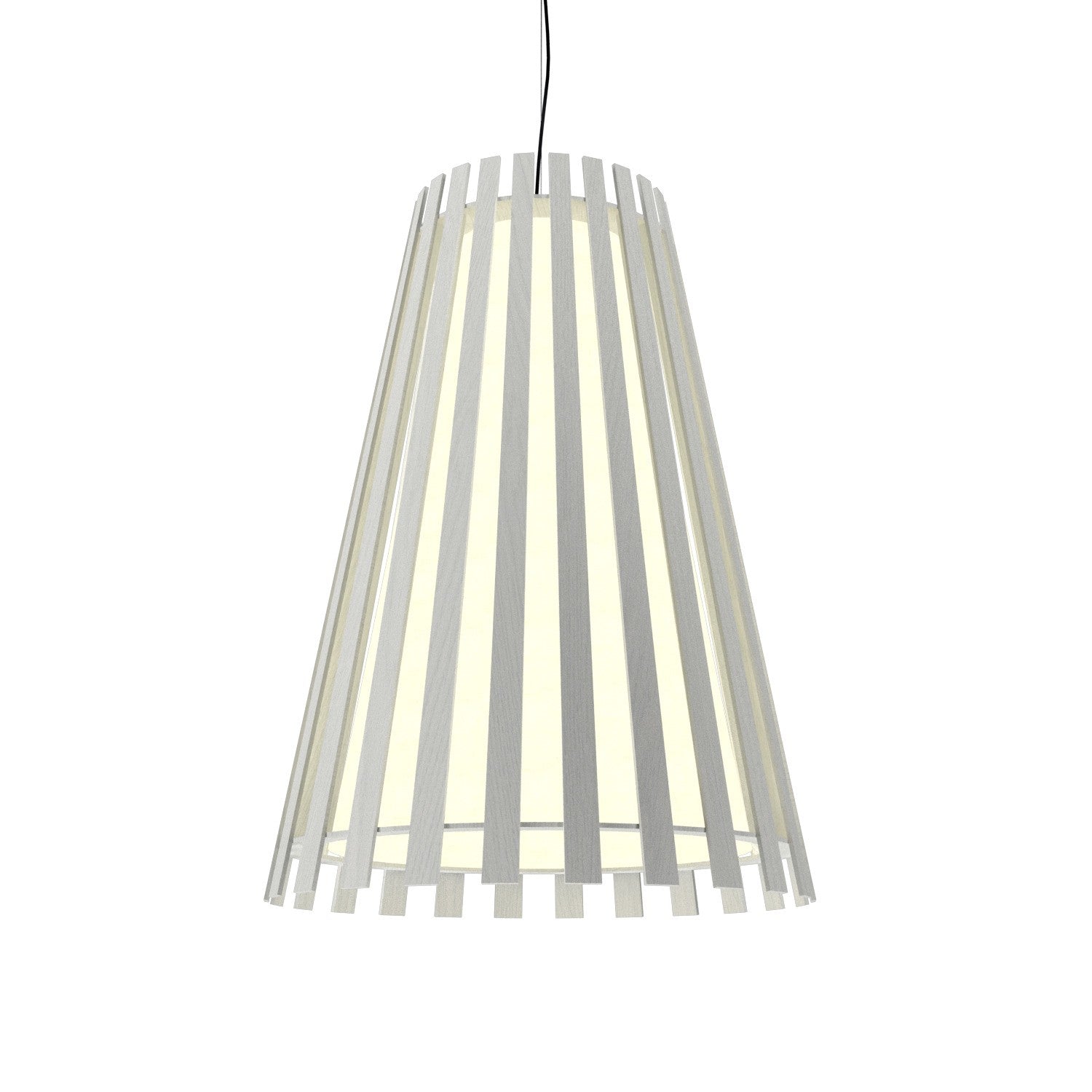 Accord Lighting - 1036.47 - One Light Pendant - Slatted - Organic White