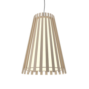 Accord Lighting - 1036.48 - One Light Pendant - Slatted - Organic Cappuccino