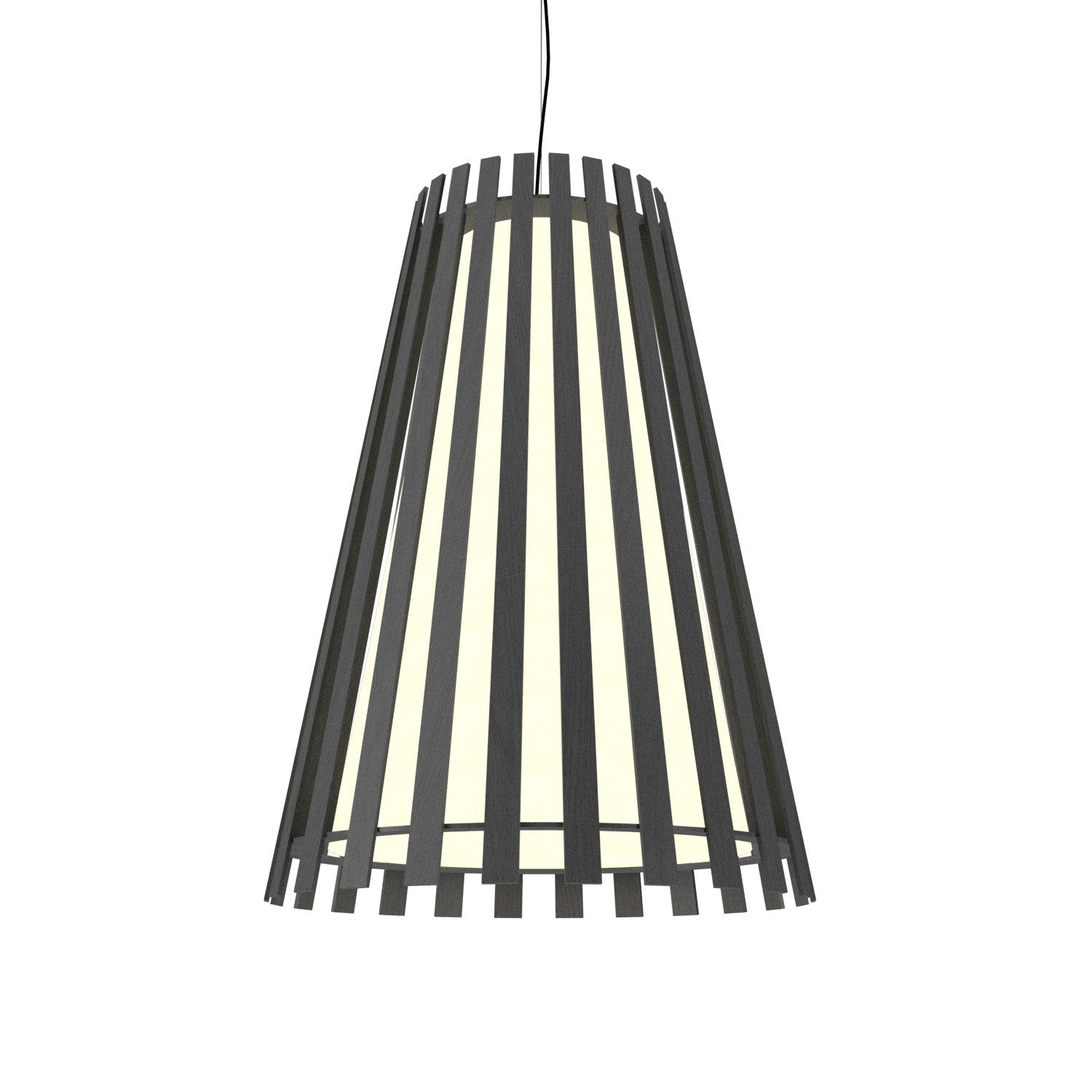 Accord Lighting - 1036.50 - One Light Pendant - Slatted - Organic Grey