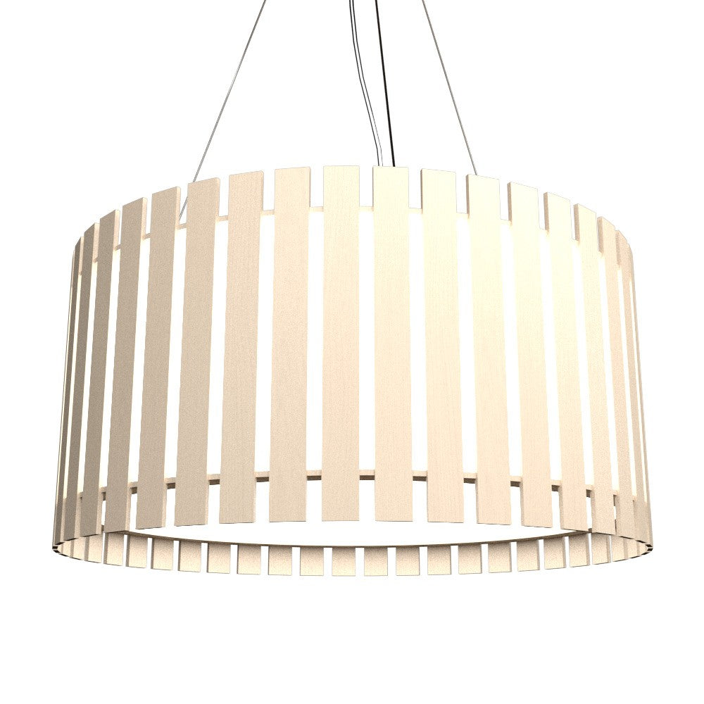 Accord Lighting - 1092.48 - Three Light Pendant - Slatted - Organic Cappuccino