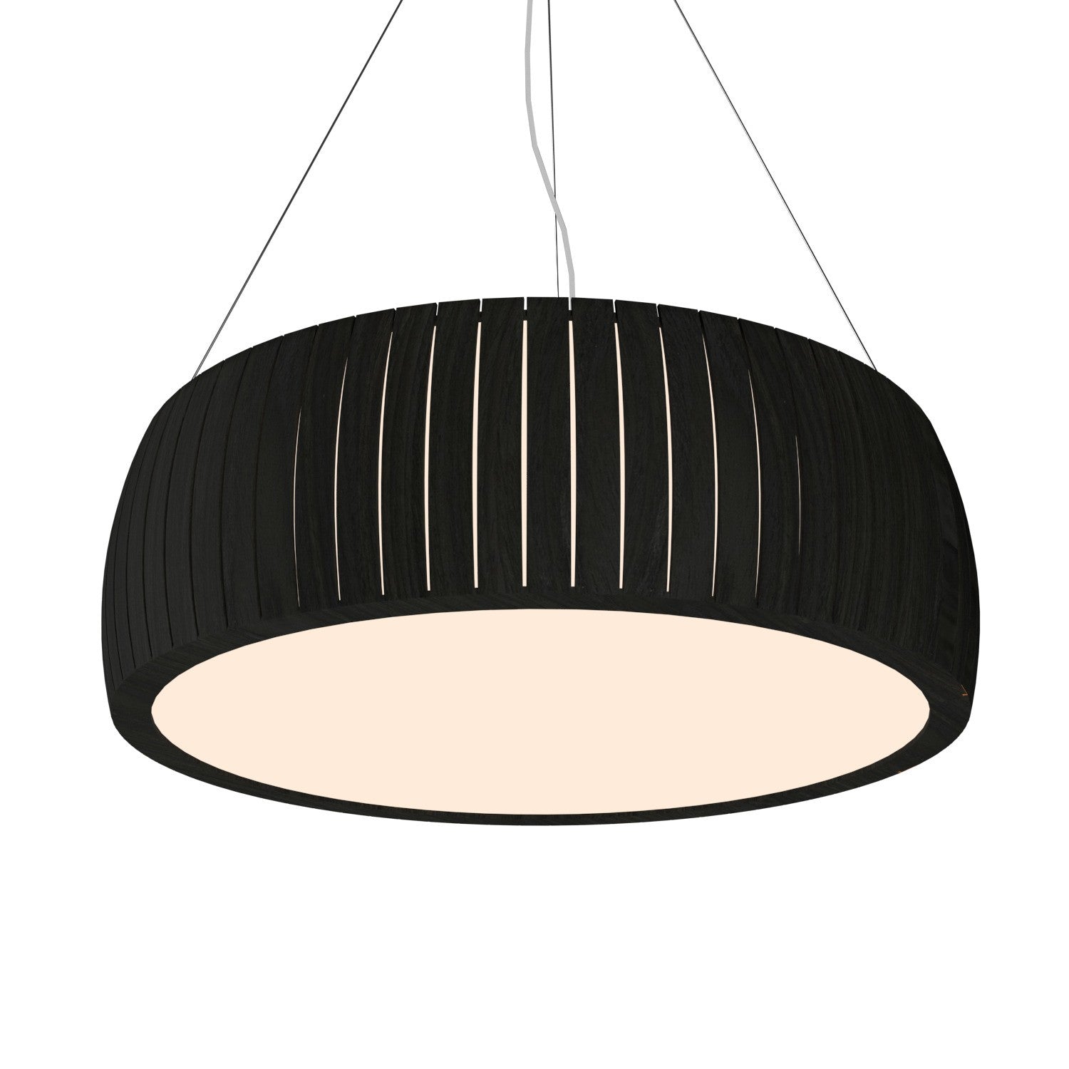 Accord Lighting - 1110.46 - Three Light Pendant - Barrel - Organic Black