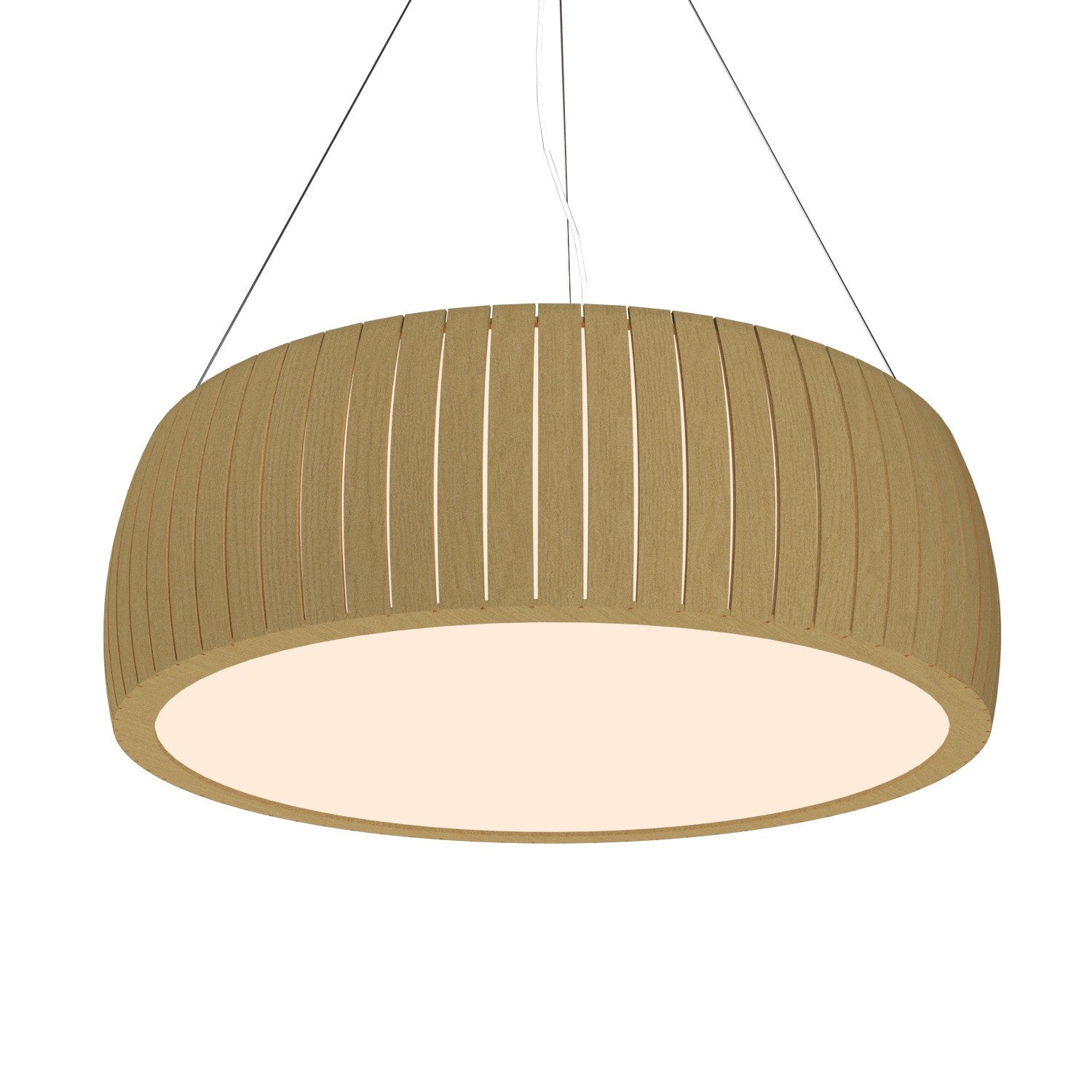 Accord Lighting - 1110.49 - Three Light Pendant - Barrel - Organic Gold