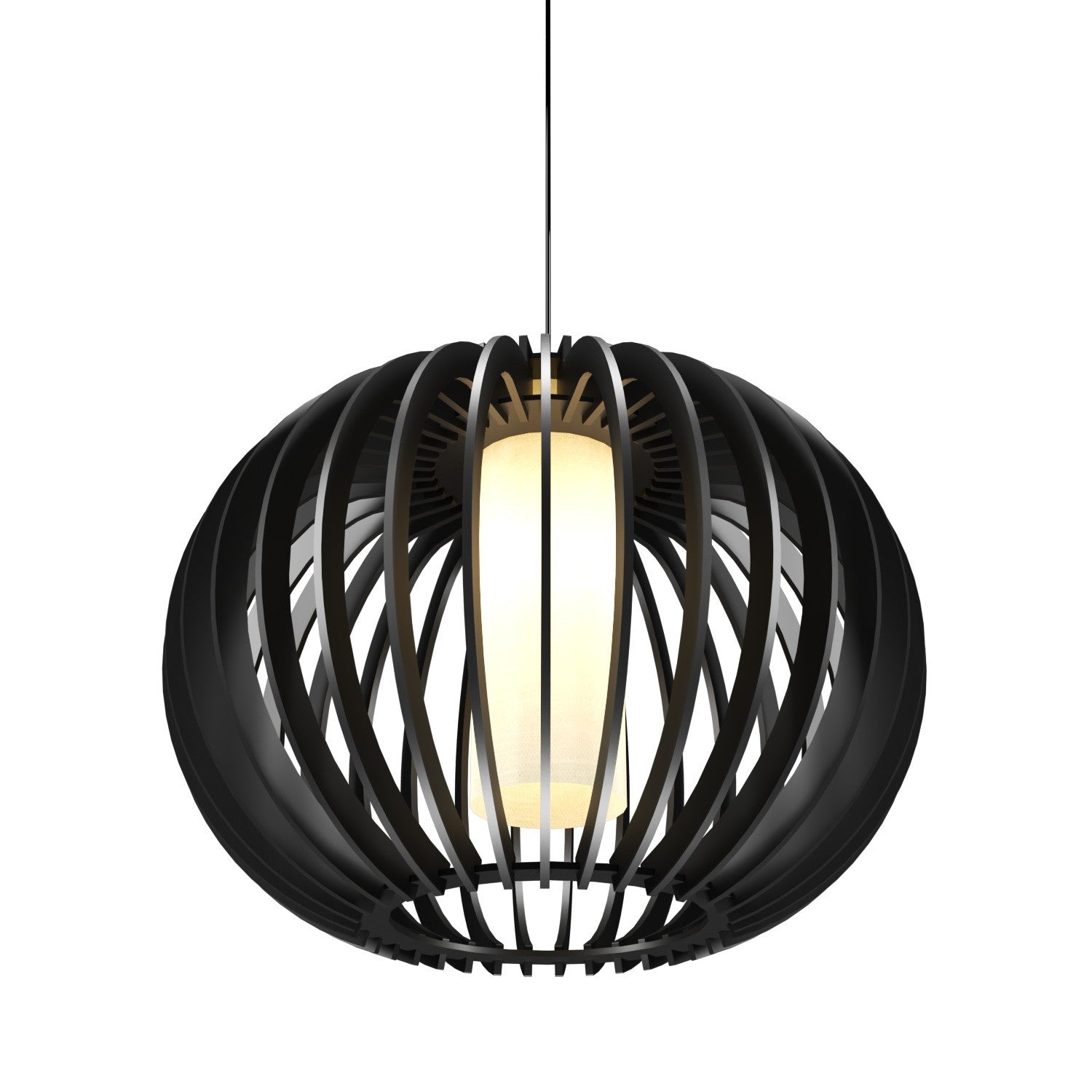 Accord Lighting - 1134.46 - One Light Pendant - Stecche di Legno - Organic Black