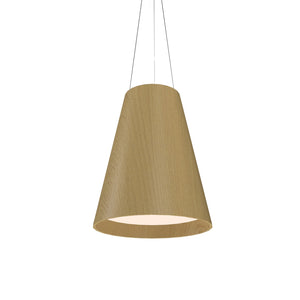 Accord Lighting - 1146.49 - Three Light Pendant - Conical - Organic Gold