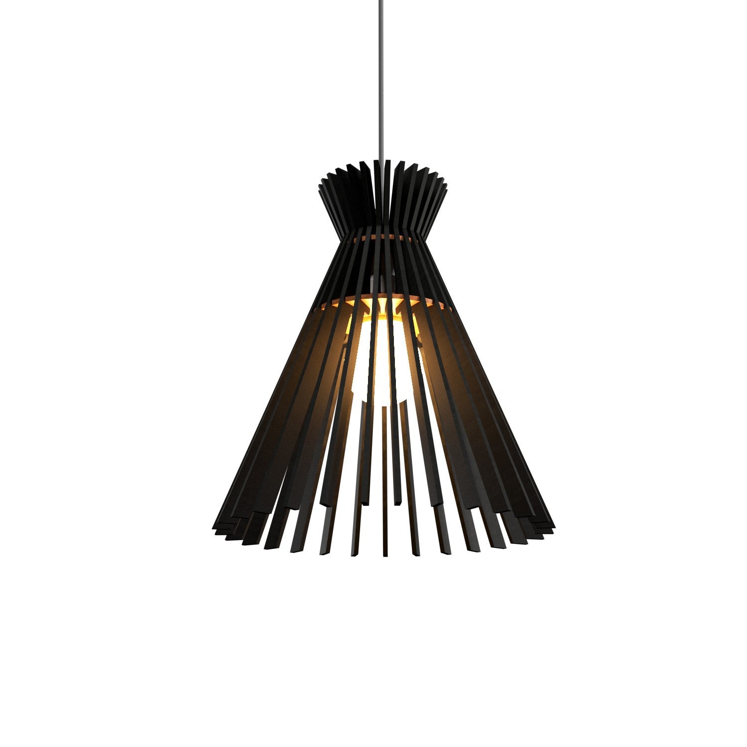 Accord Lighting - 1183.46 - One Light Pendant - Stecche di Legno - Organic Black