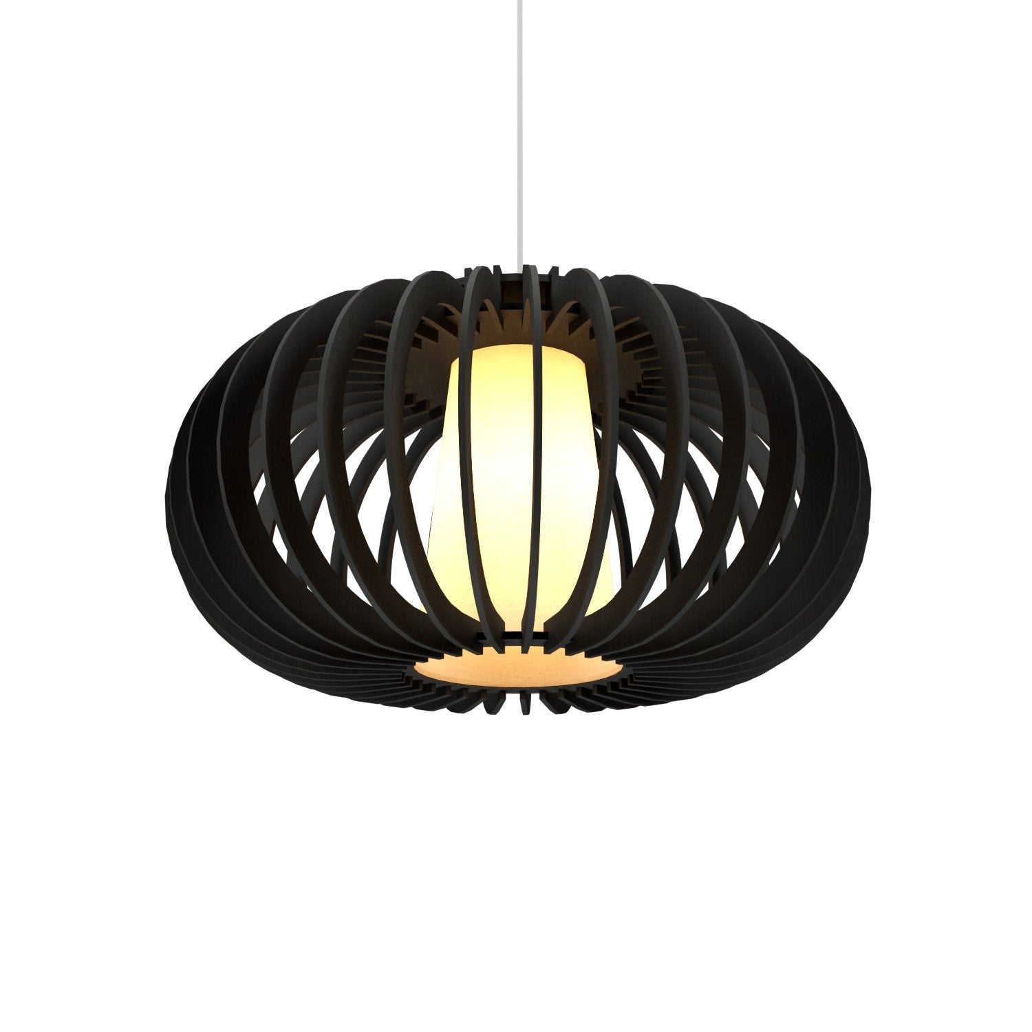 Accord Lighting - 1185.46 - One Light Pendant - Stecche di Legno - Organic Black