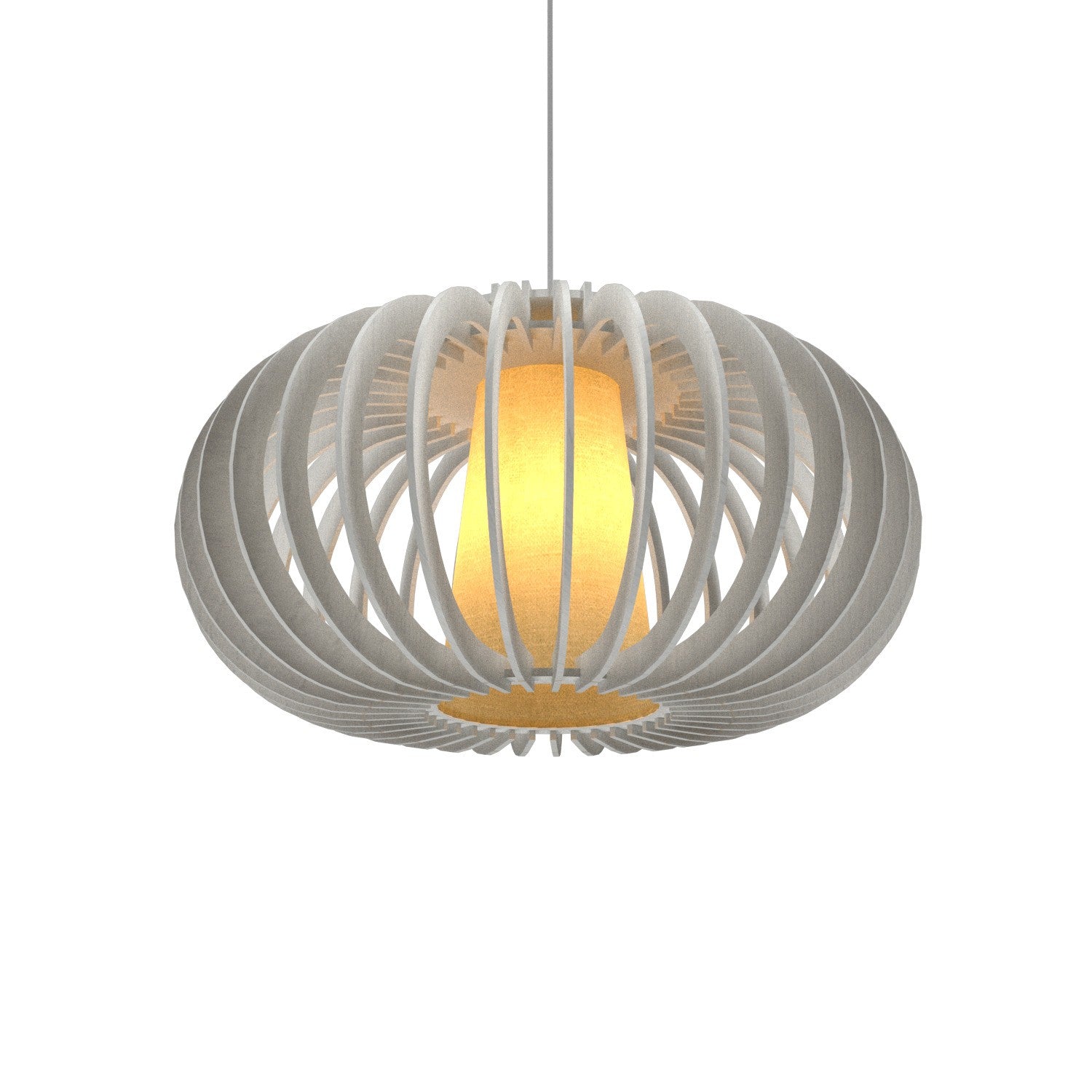 Accord Lighting - 1185.47 - One Light Pendant - Stecche di Legno - Organic White