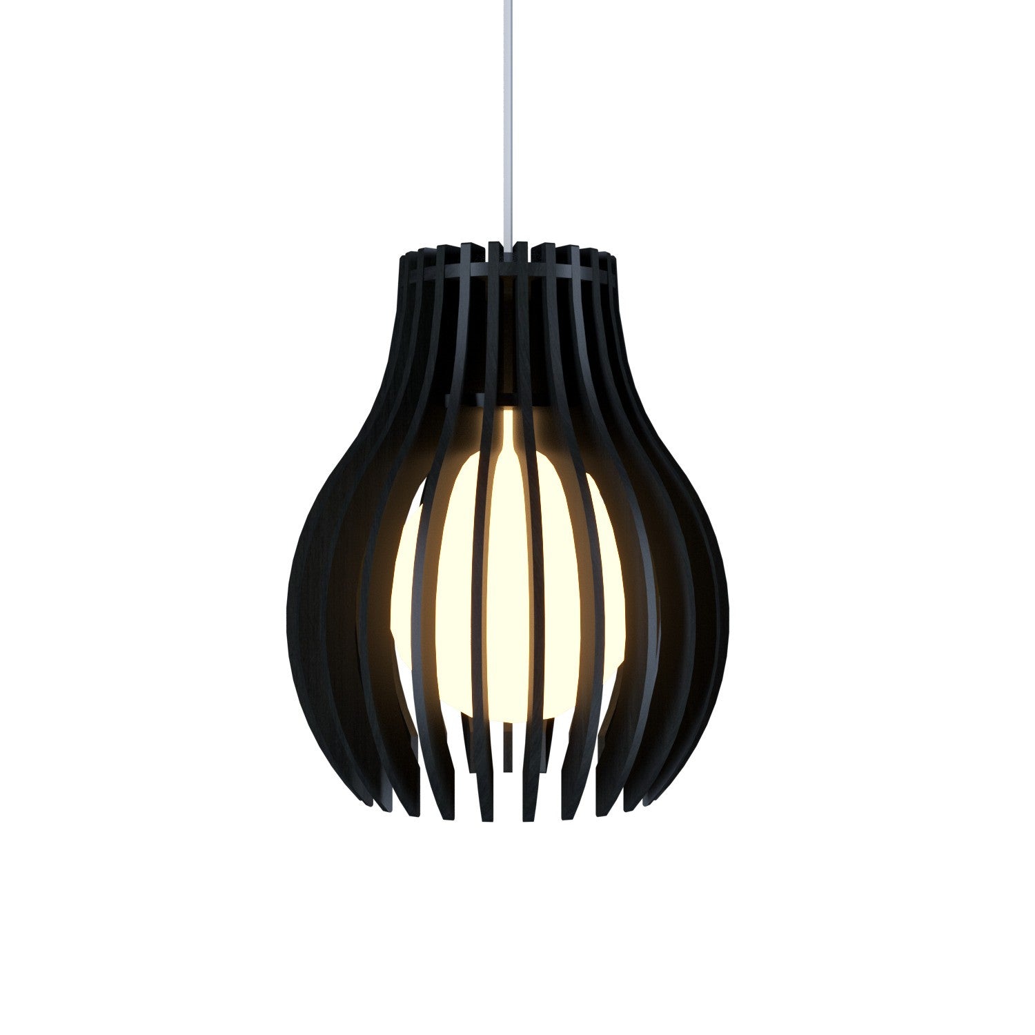 Accord Lighting - 1236.46 - One Light Pendant - Stecche di Legno - Organic Black