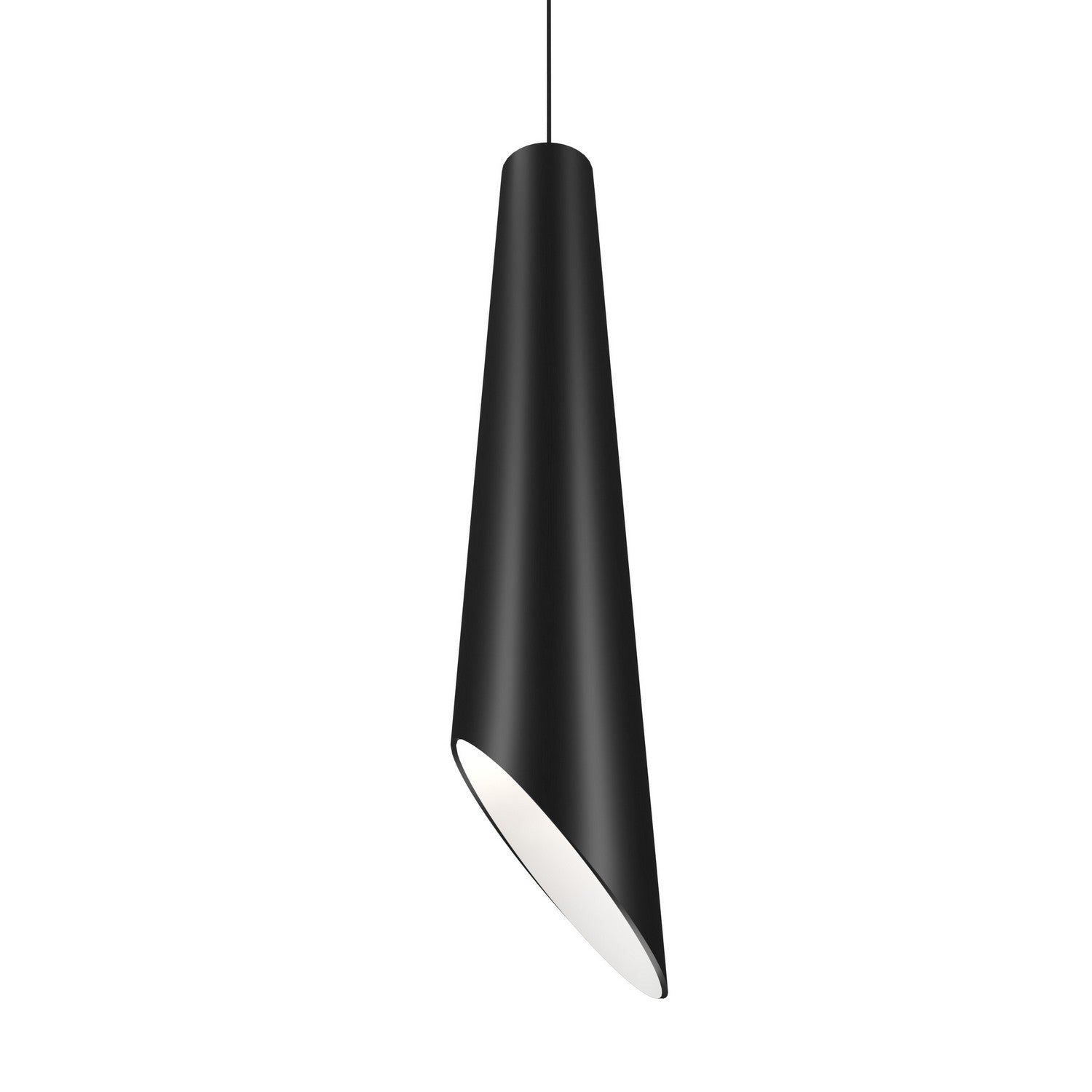 Accord Lighting - 1277.46 - One Light Pendant - Conical - Organic Black