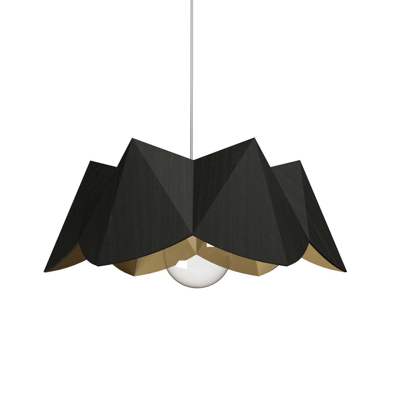 Accord Lighting - 1281.46 - One Light Pendant - Physalis - Organic Black