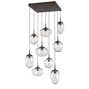 Hammerton Studio - CHB0069-09-FB-GC-C01-L3 - LED Pendant - Cosmos - Flat Bronze