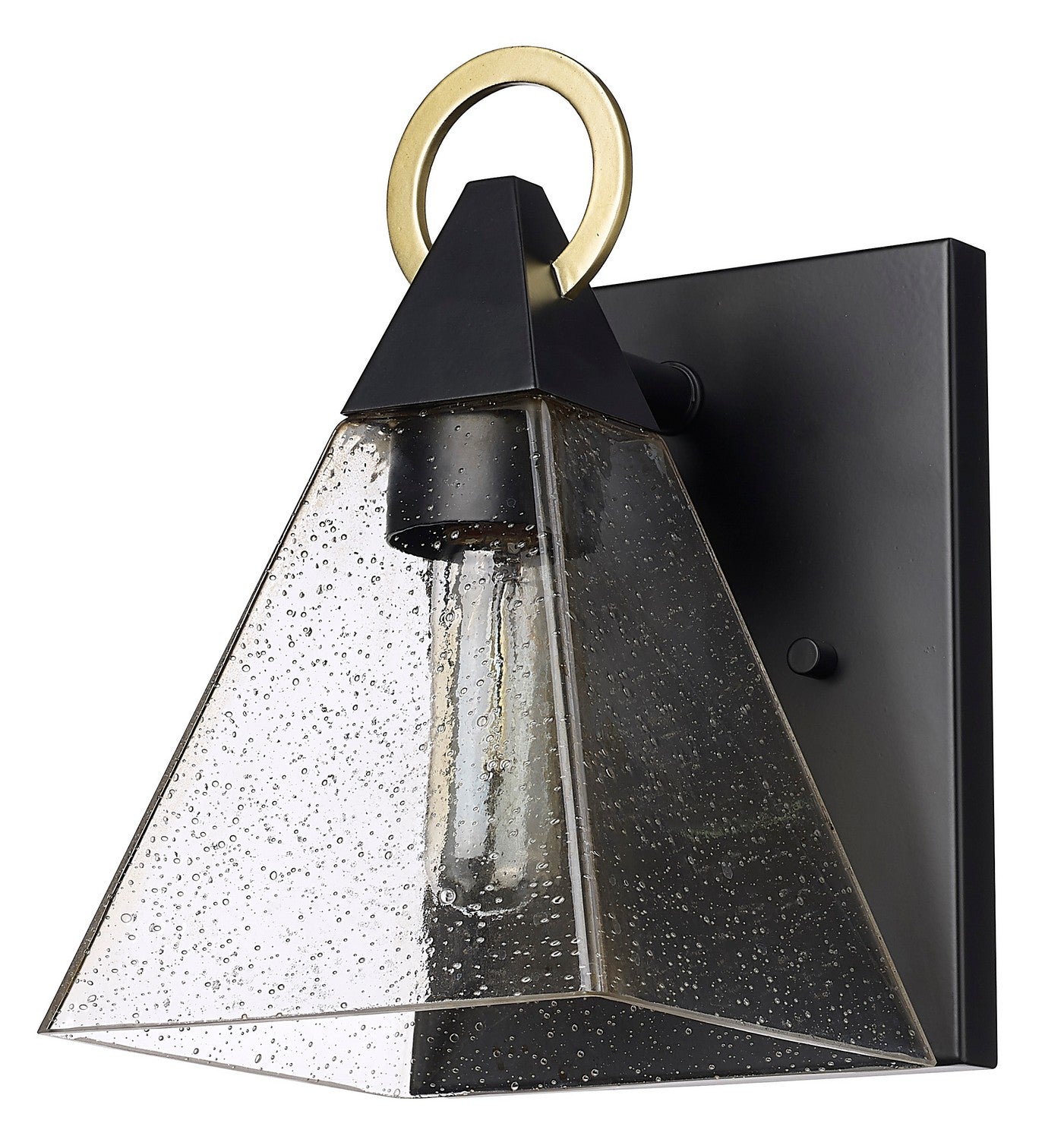 Acclaim Lighting - 1040BK - One Light Outdoor Wall Lantern - Dewitt - Matte Black with Gold