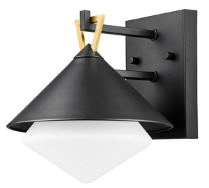 Acclaim Lighting - 1044BK - One Light Outdoor Wall Lantern - Edmore - Matte Black with Gold