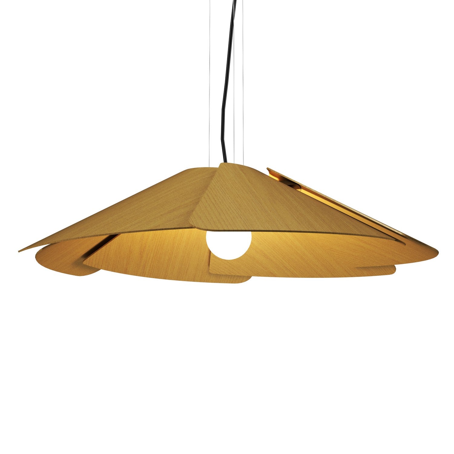 Accord Lighting - 1365.49 - One Light Pendant - Fuchsia - Organic Gold