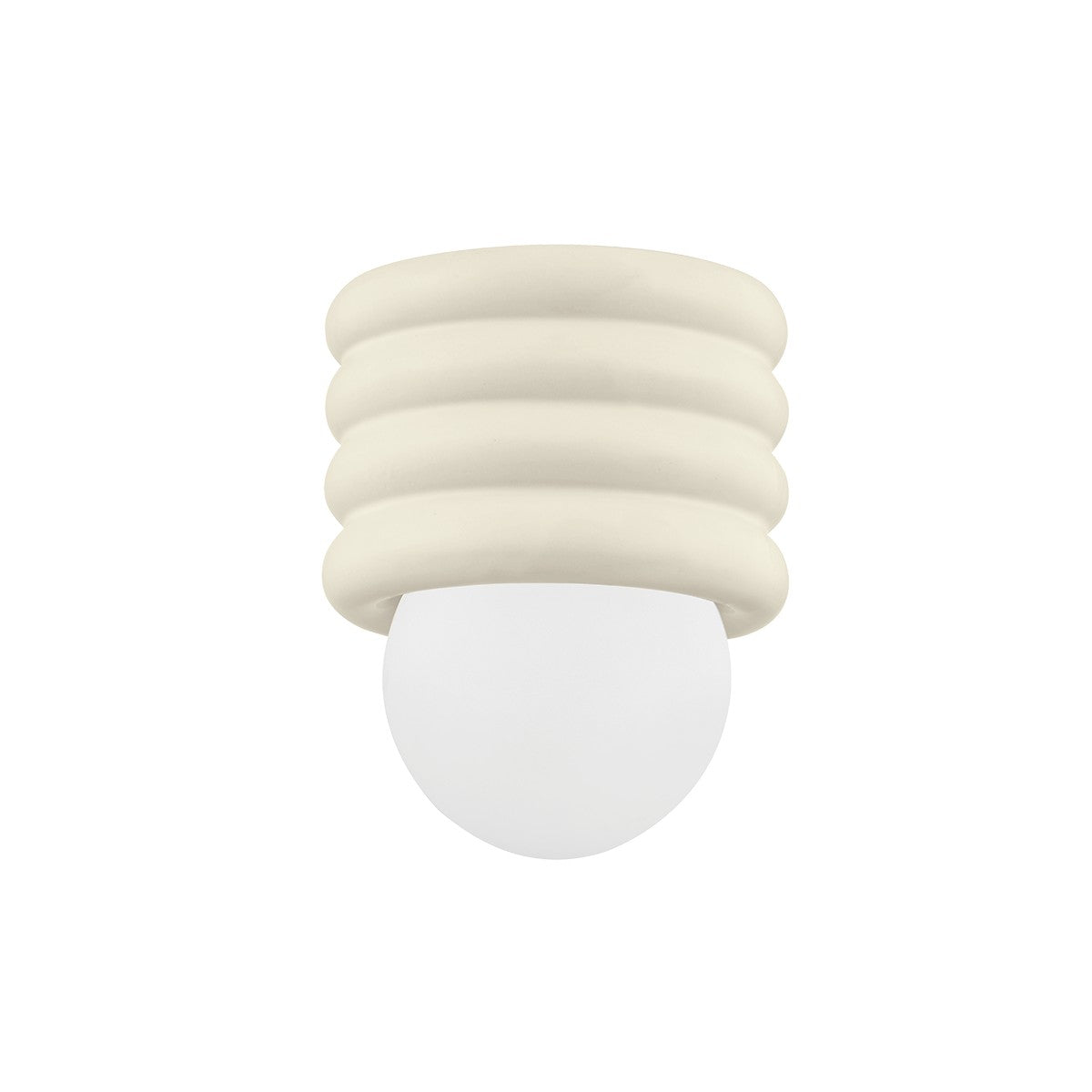 Mitzi - H691501-AGB/CAI - One Light Flush Mount - Bibi - Aged Brass/Ceramic Antique Ivory