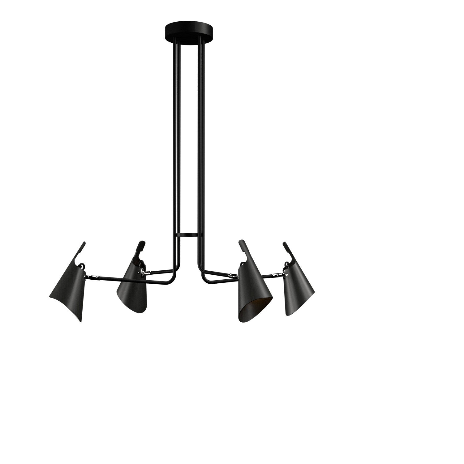 Accord Lighting - 1446.44 - Four Light Pendant - Balance - Charcoal