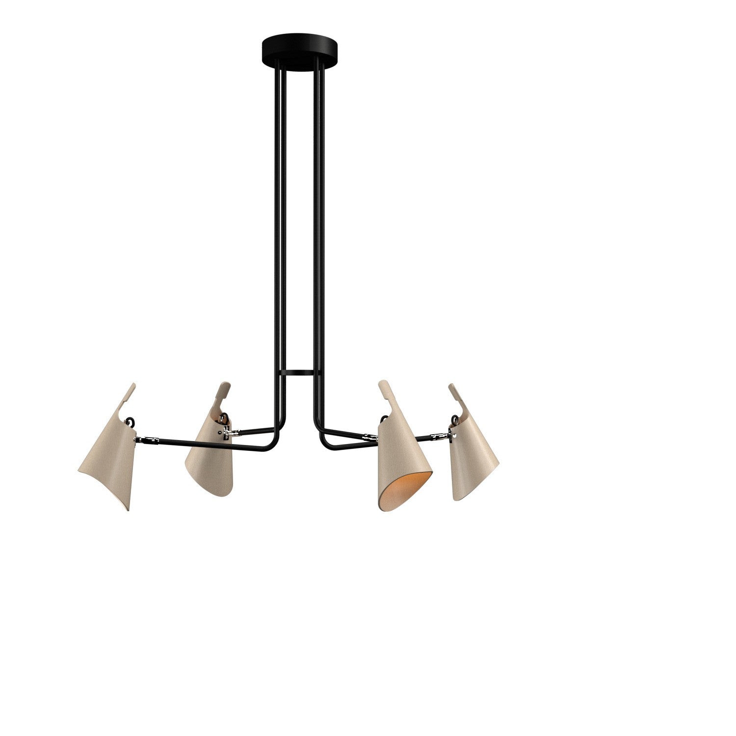 Accord Lighting - 1446.48 - Four Light Pendant - Balance - Organic Cappuccino