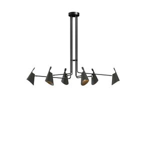 Accord Lighting - 1447.46 - Six Light Pendant - Balance - Organic Black