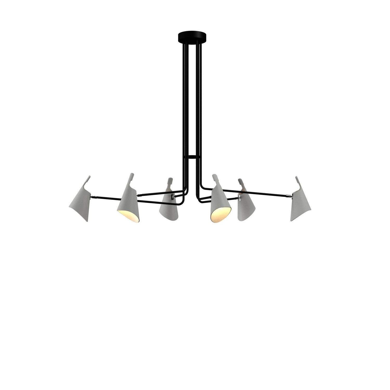 Accord Lighting - 1447.47 - Six Light Pendant - Balance - Organic White