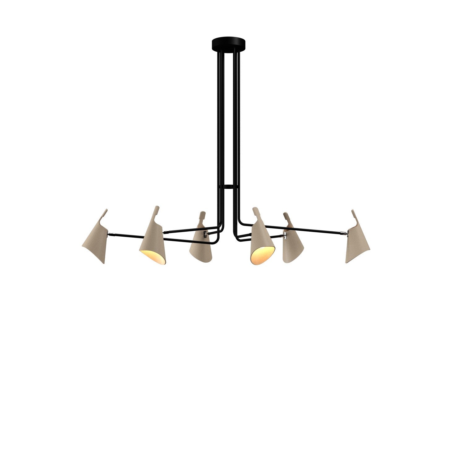 Accord Lighting - 1447.48 - Six Light Pendant - Balance - Organic Cappuccino