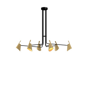 Accord Lighting - 1447.49 - Six Light Pendant - Balance - Organic Gold