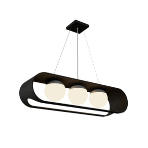 Accord Lighting - 1448.46 - Three Light Pendant - Sfera - Organic Black