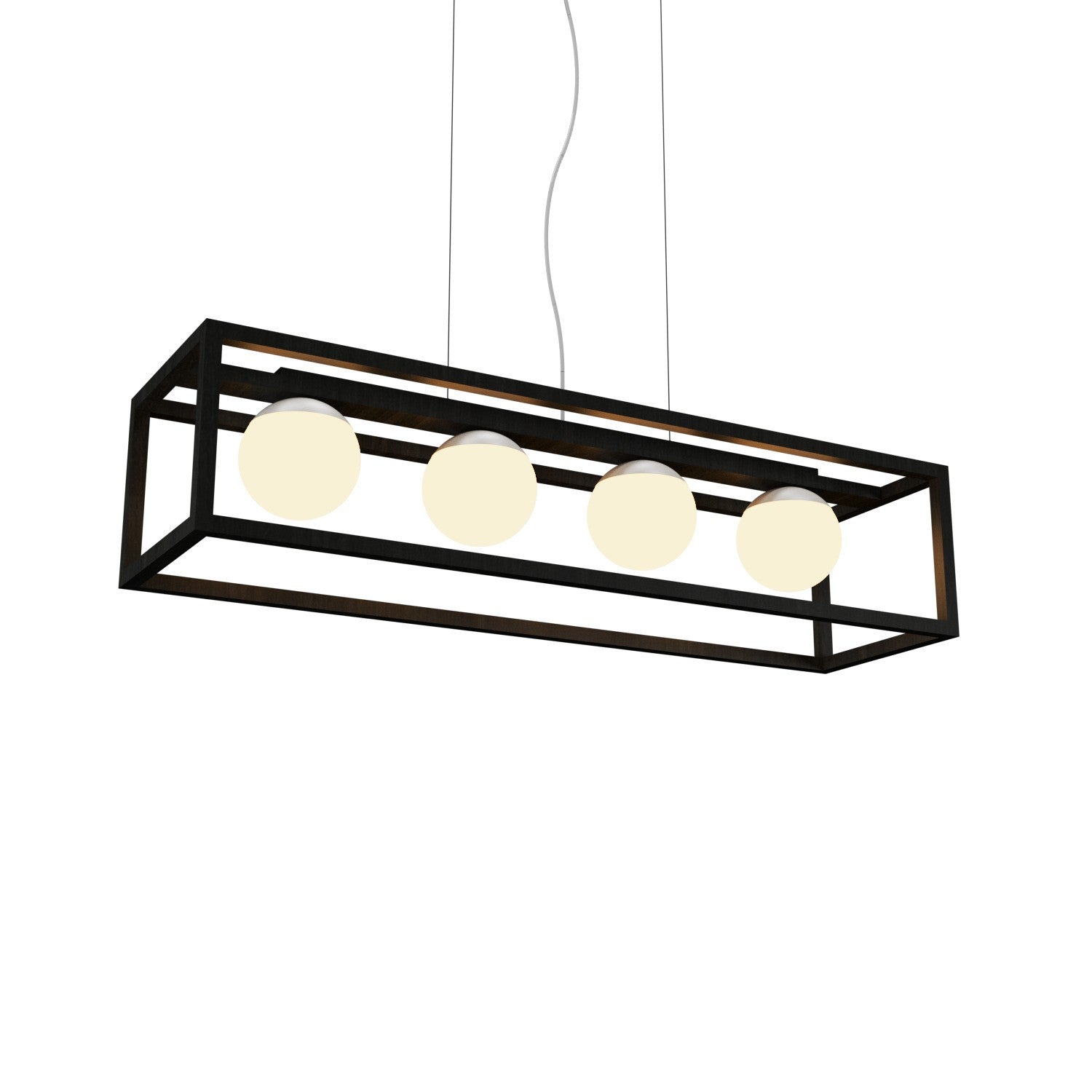 Accord Lighting - 1456.46 - Four Light Pendant - Cubic - Organic Black