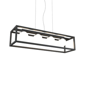 Accord Lighting - 1456.50 - Four Light Pendant - Cubic - Organic Grey