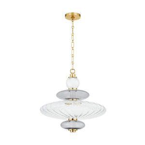 Hudson Valley - 2619-AGB - LED Pendant - Williams - Aged Brass