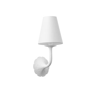 Hudson Valley - 2801-WP - One Light Wall Sconce - Winnipeg - White Plaster