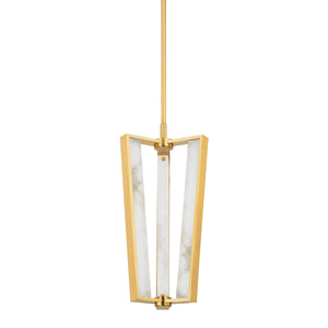 Hudson Valley - 4053-AGB - LED Pendant - Edgemere - Aged Brass
