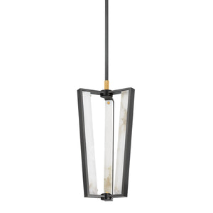 Hudson Valley - 4053-AGB/DB - LED Pendant - Edgemere - Aged Brass/Distressed Bronze