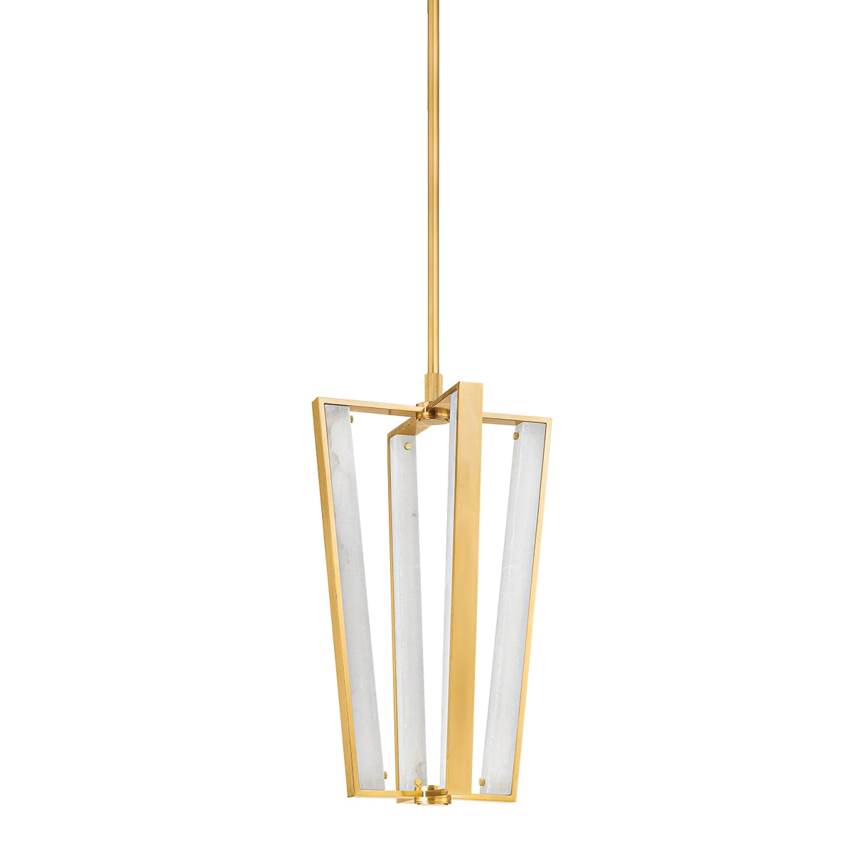Hudson Valley - 4054-AGB - LED Pendant - Edgemere - Aged Brass