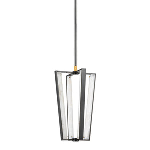 Hudson Valley - 4054-AGB/DB - LED Pendant - Edgemere - Aged Brass/Distressed Bronze