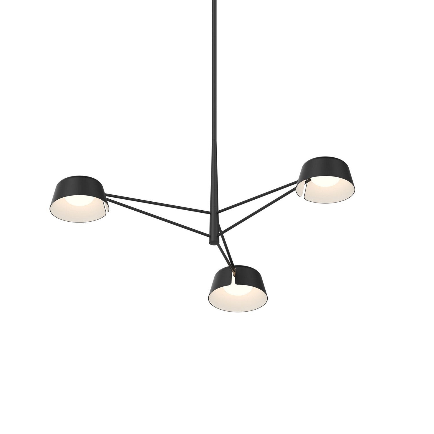 Sonneman - 2033.25 - Three Light Pendant - Satin Black