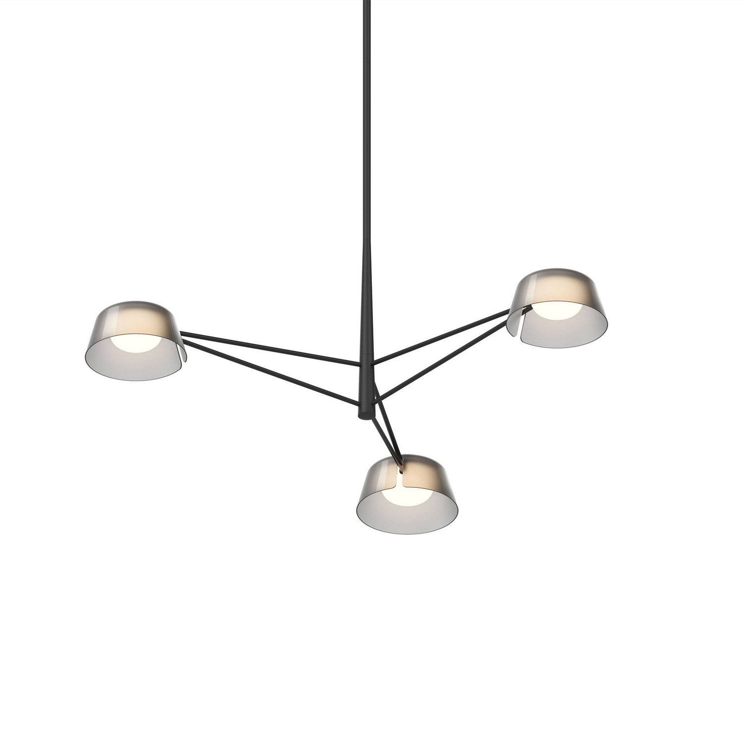 Sonneman - 2033.25K - Three Light Pendant - Satin Black