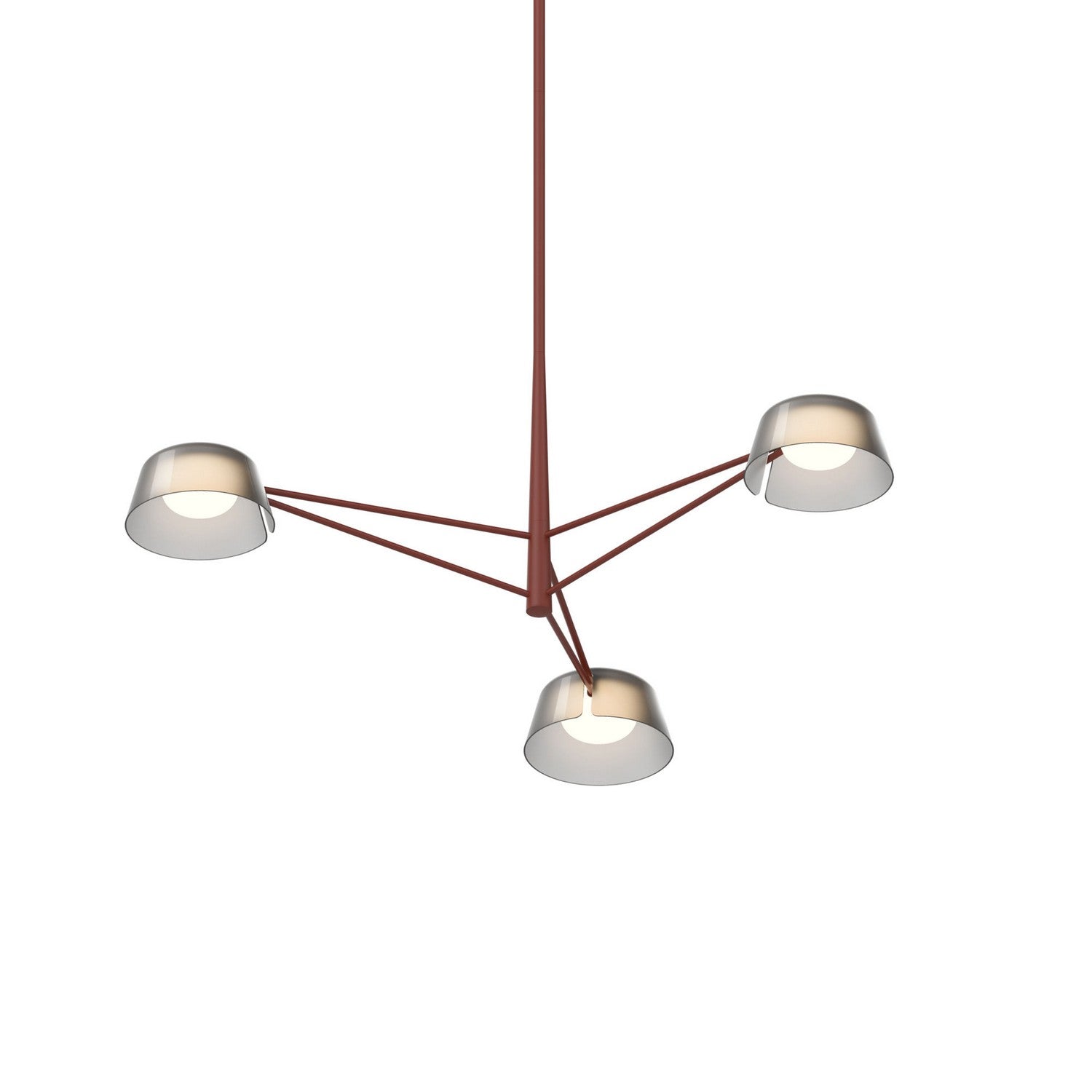 Sonneman - 2033.73K - Three Light Pendant - Oxide Red