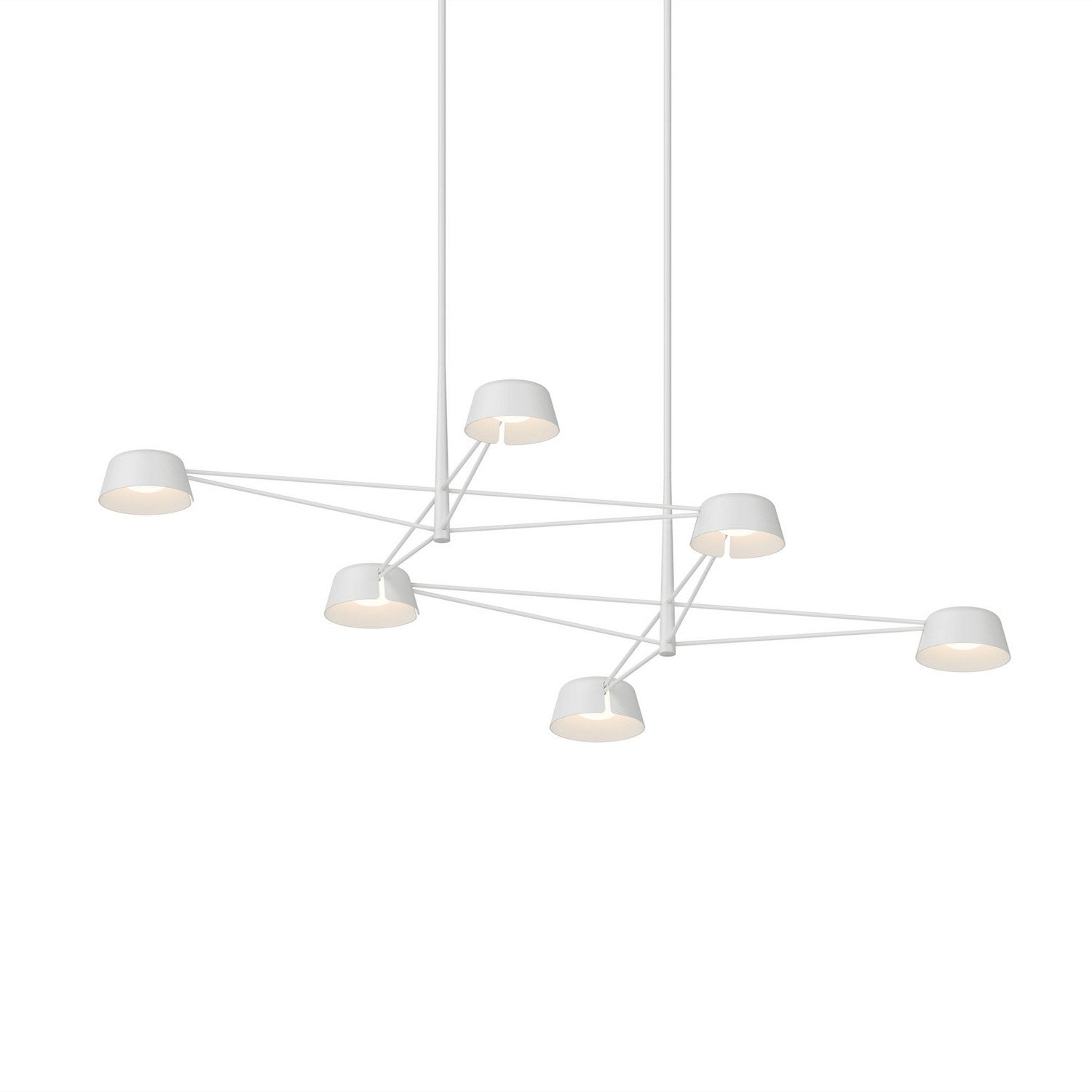 Sonneman - 2036.17 - Six Light Pendant - Warm Gray