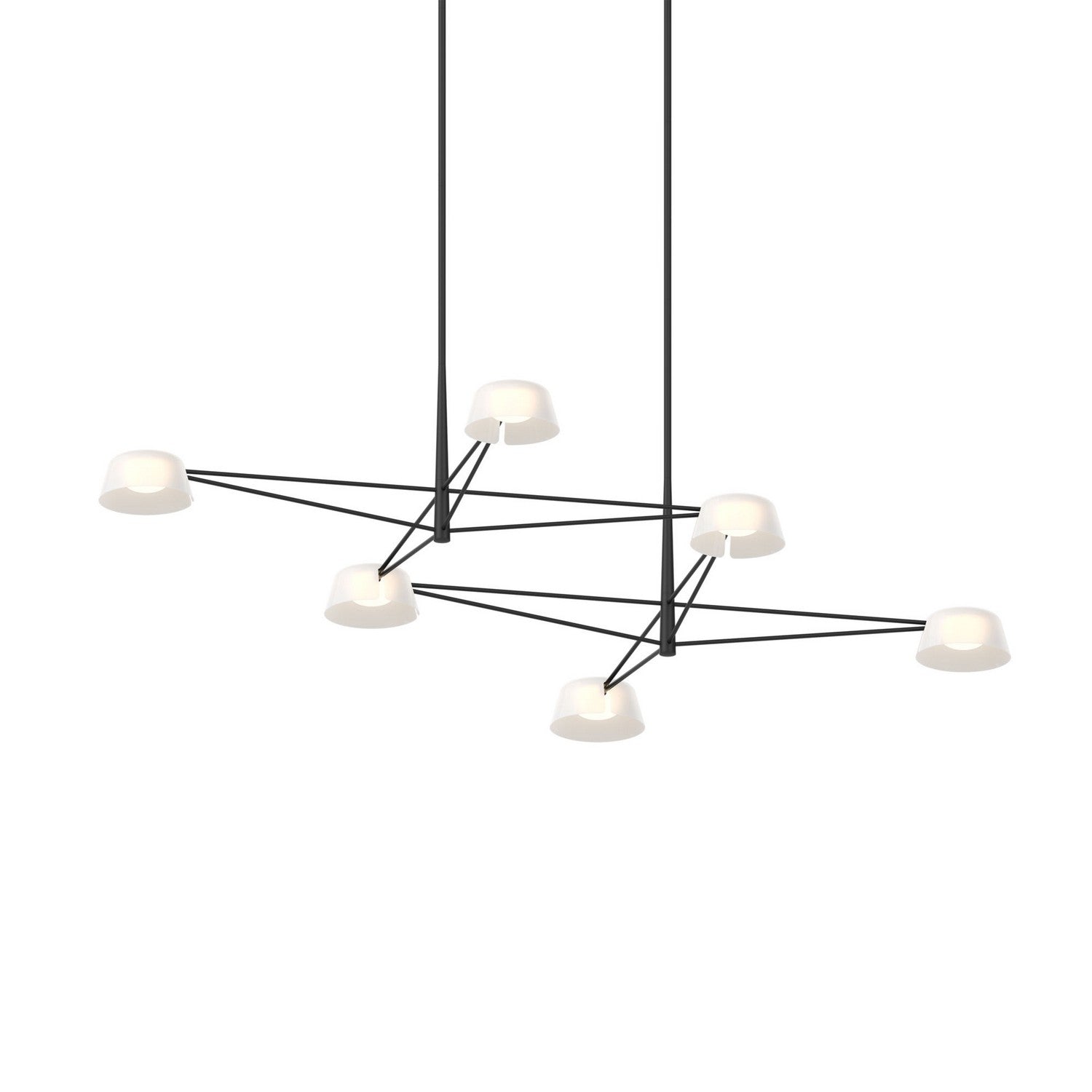 Sonneman - 2036.25W - Six Light Pendant - Satin Black