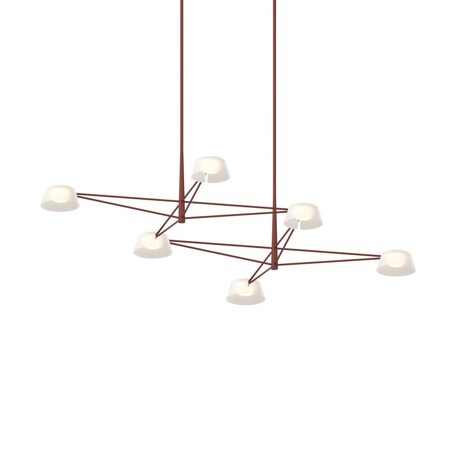 Sonneman - 2036.73W - Six Light Pendant - Oxide Red