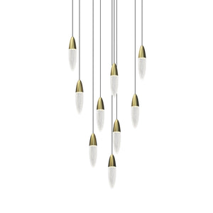 Sonneman - 4163.38 - LED Pendant - Sultana - Satin Brass