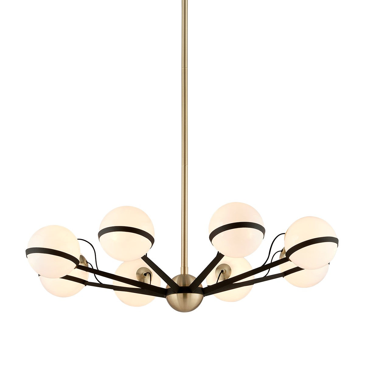 Troy Lighting - F5304-TBZ/BBA - Eight Light Chandelier - Ace - Textured Bronze Brushed Brass