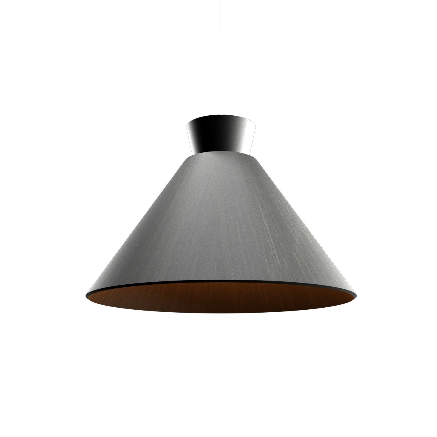 Accord Lighting - 1474.46 - One Light Pendant - Conical - Organic Black